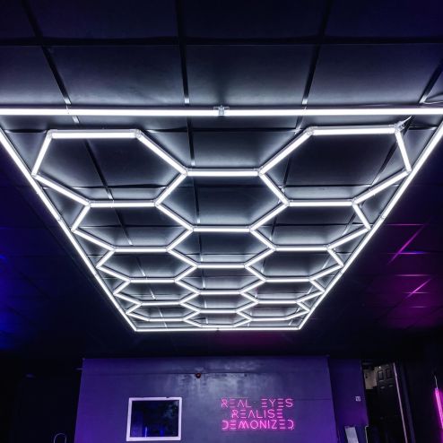 Hexagon LED ceiling light