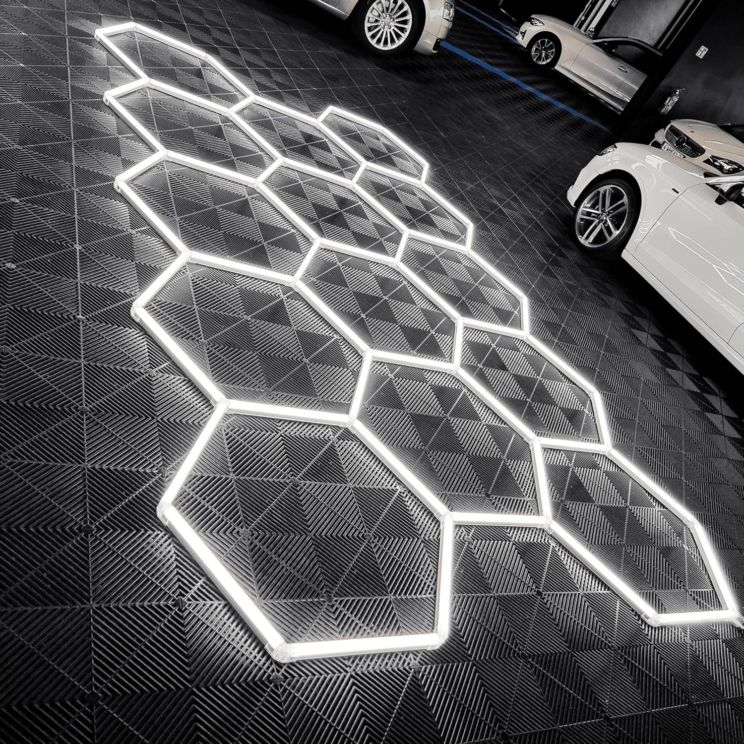 Hexagon LED ceiling light