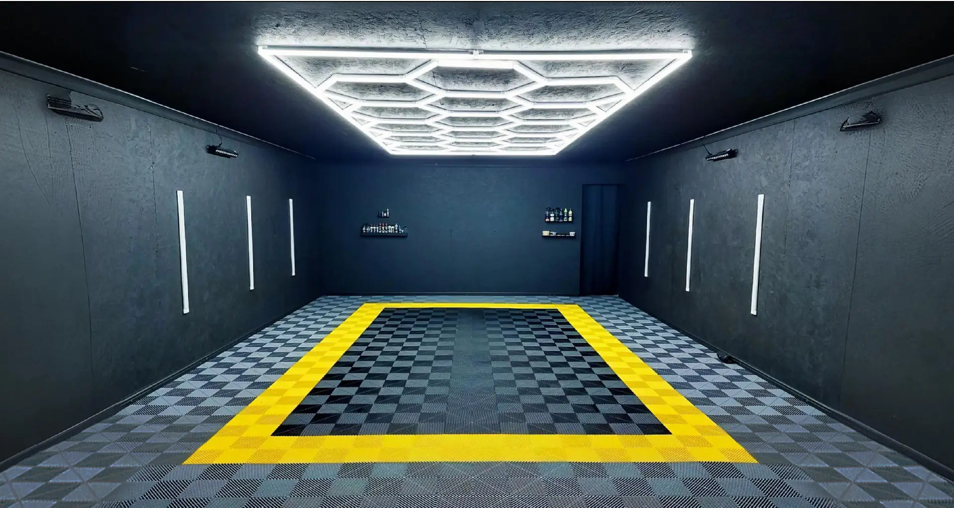 Hexagon LED ceiling light