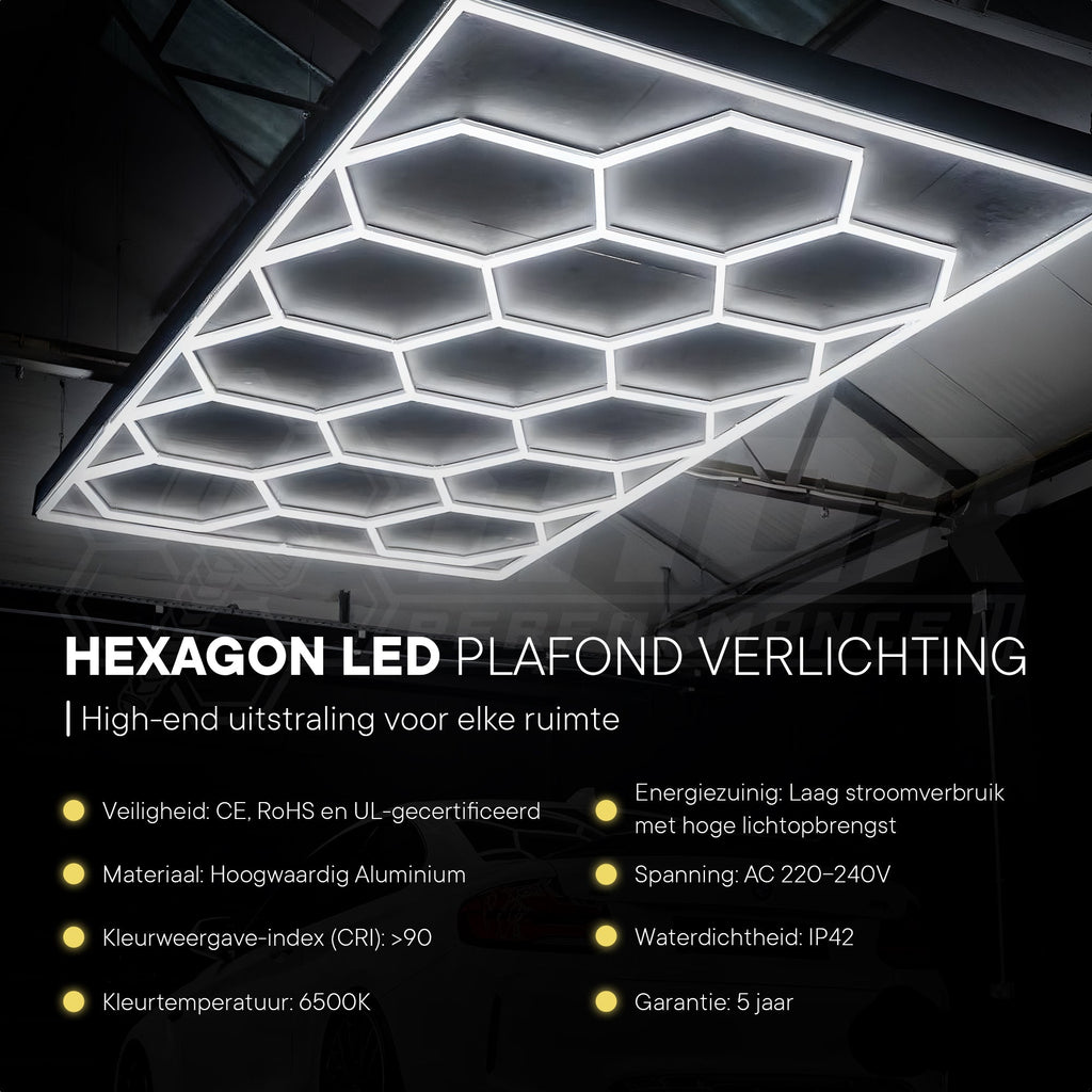 Hexagon LED ceiling light