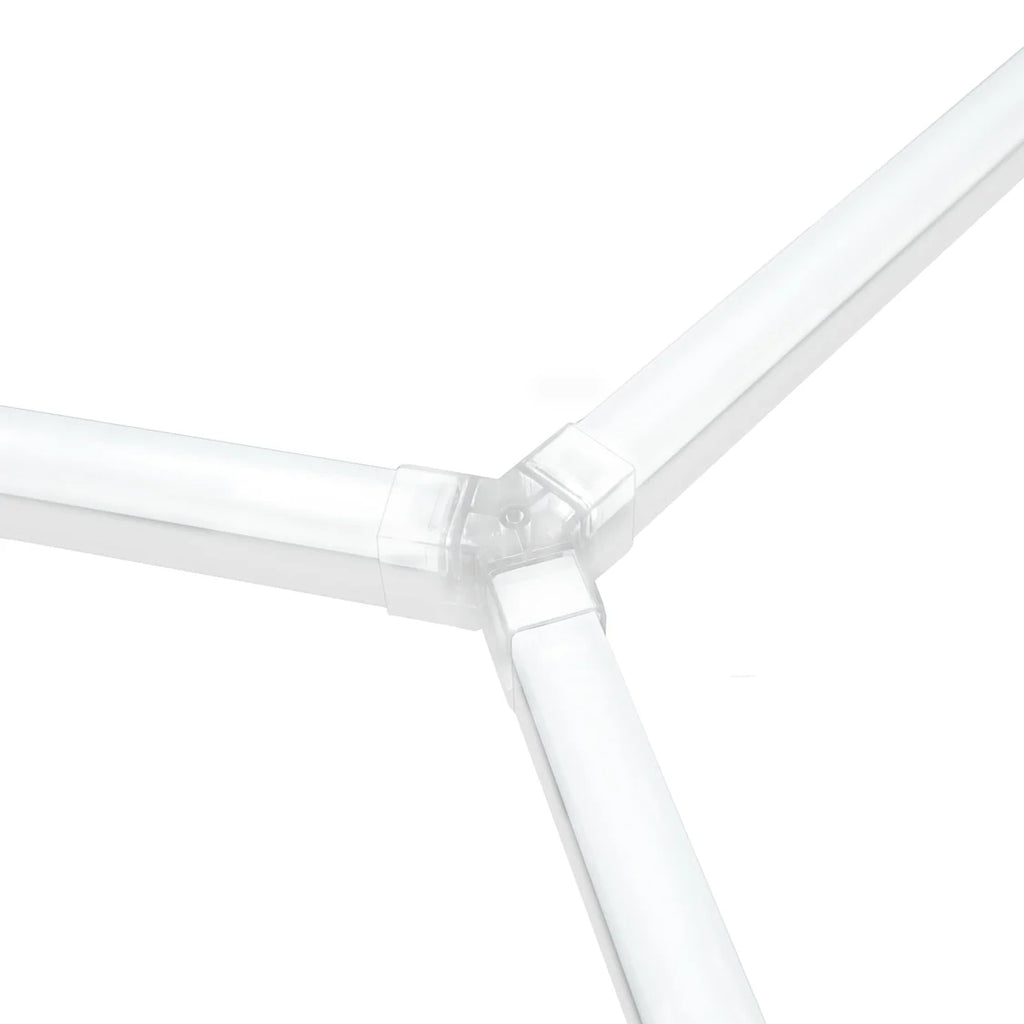 2x Hexagon LED sets + 120 zwarte & 120 grijze kliktegels (38,4 m²)