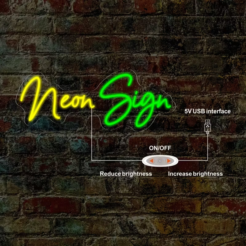 Customizable Neon LED Bord
