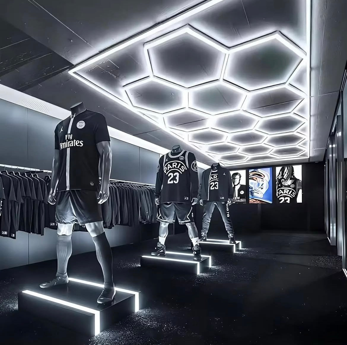 Hexagon LED plafondverlichting