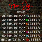 Customizable Neon LED Bord