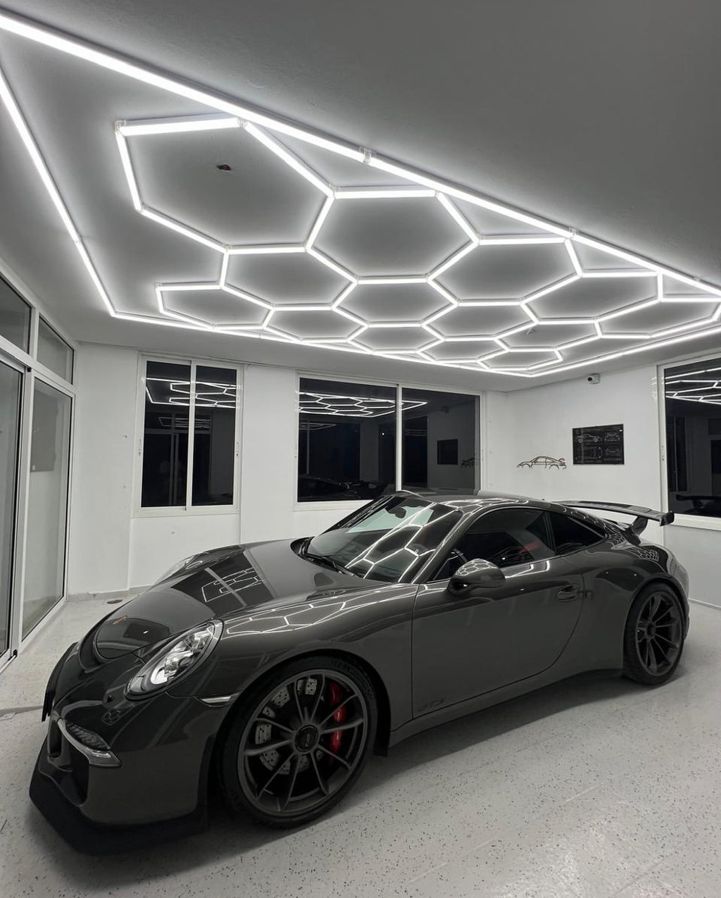 Hexagon LED ceiling light