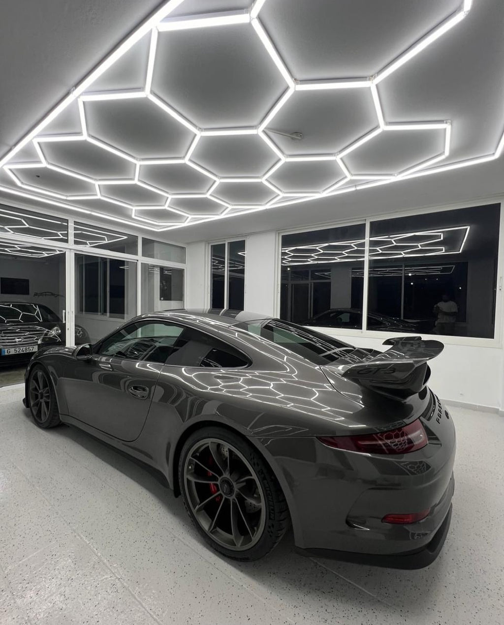 Hexagon LED ceiling light