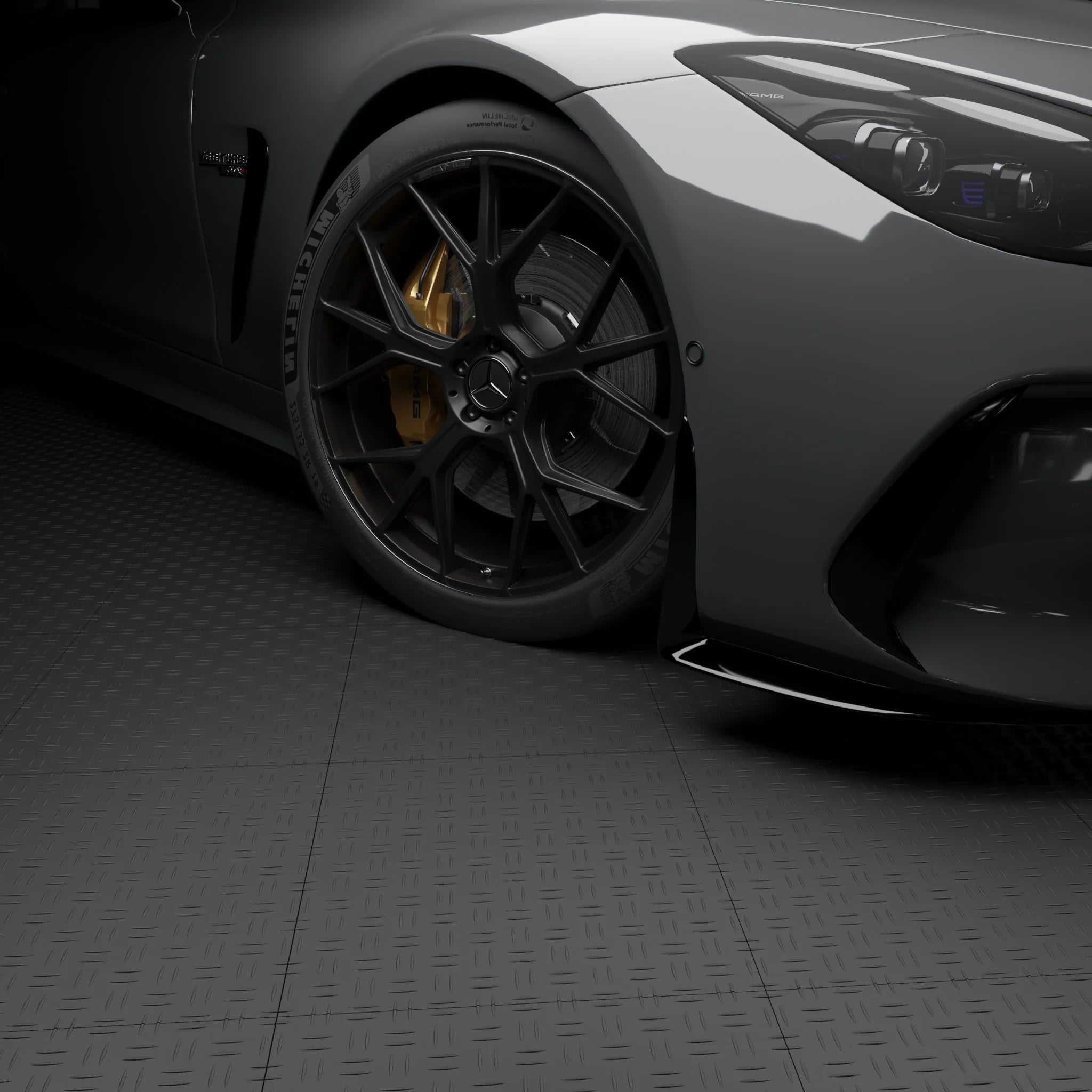 Kliktegel dicht Antraciet – Set van 50