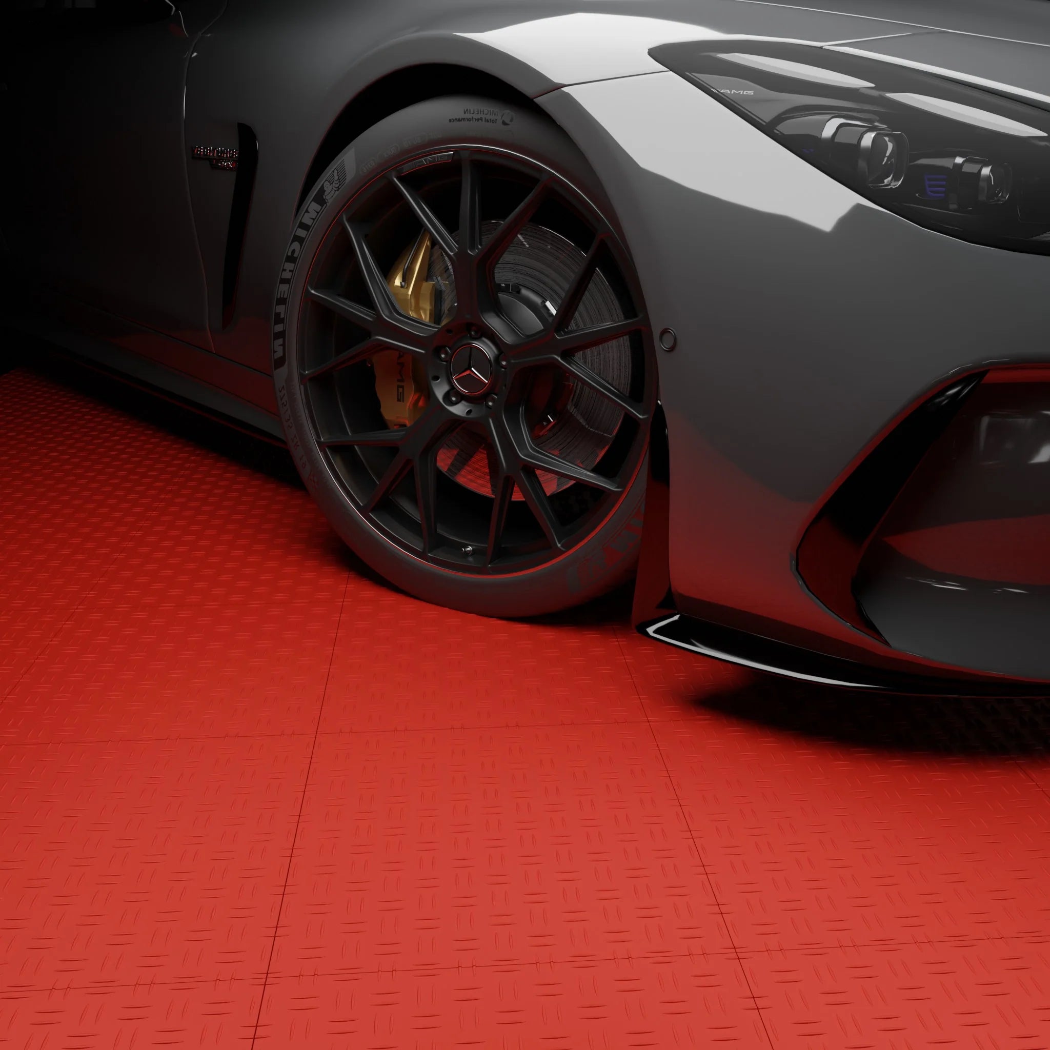 Kliktegel dicht Rood – Set van 50