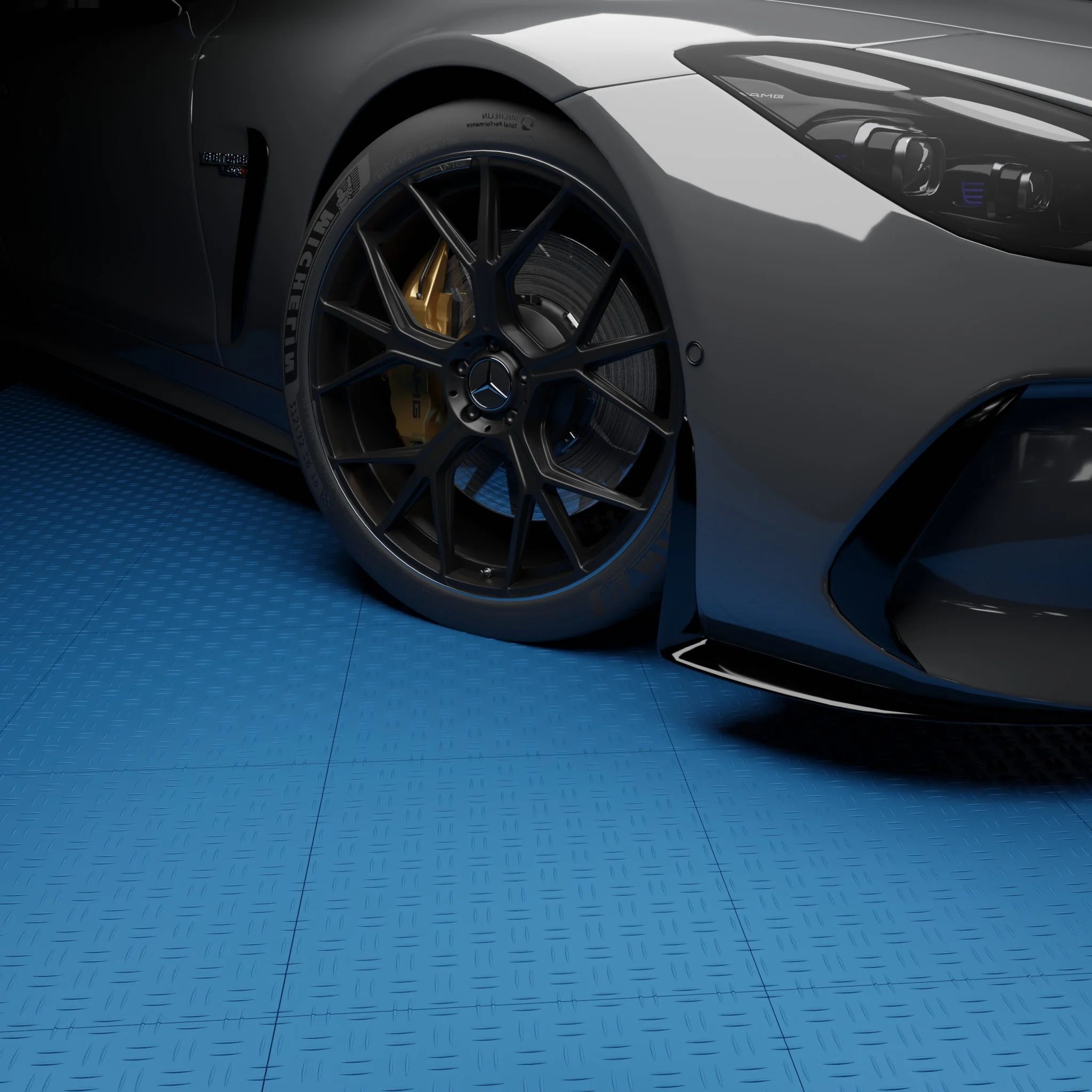 Kliktegel dicht Blauw – Set van 50