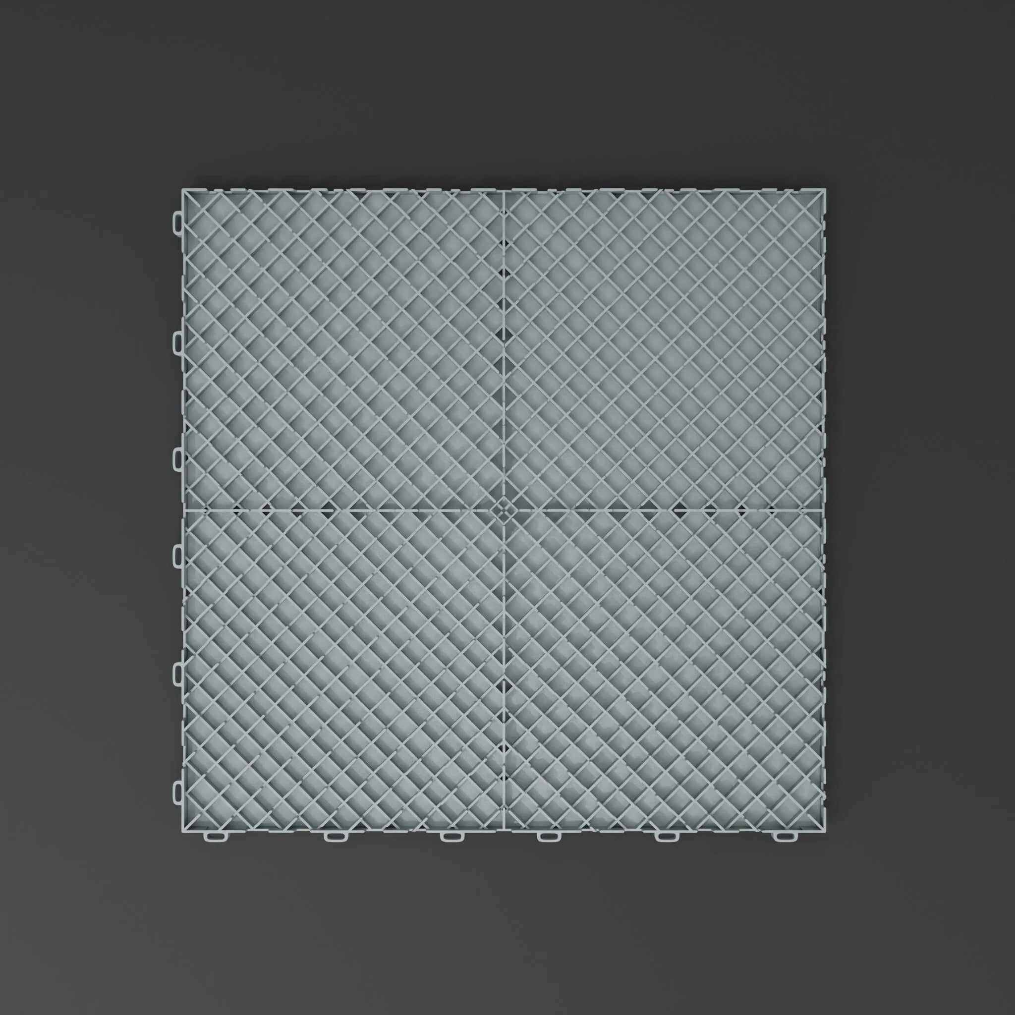 Kliktegel dicht Grijs – Set van 50