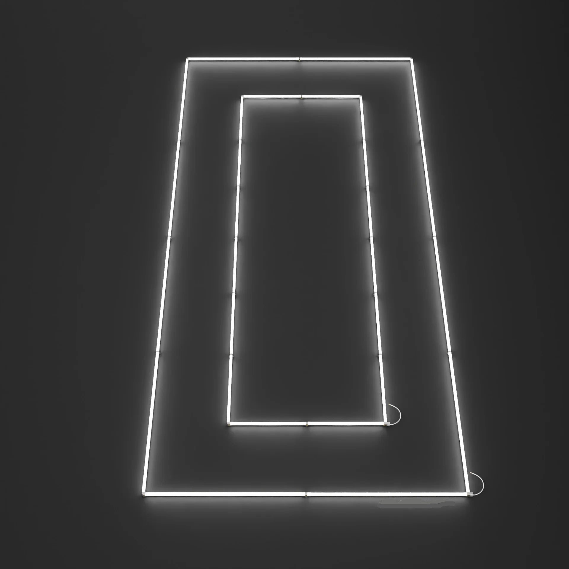 Rechthoek 2 LED plafondverlichting (Wit)