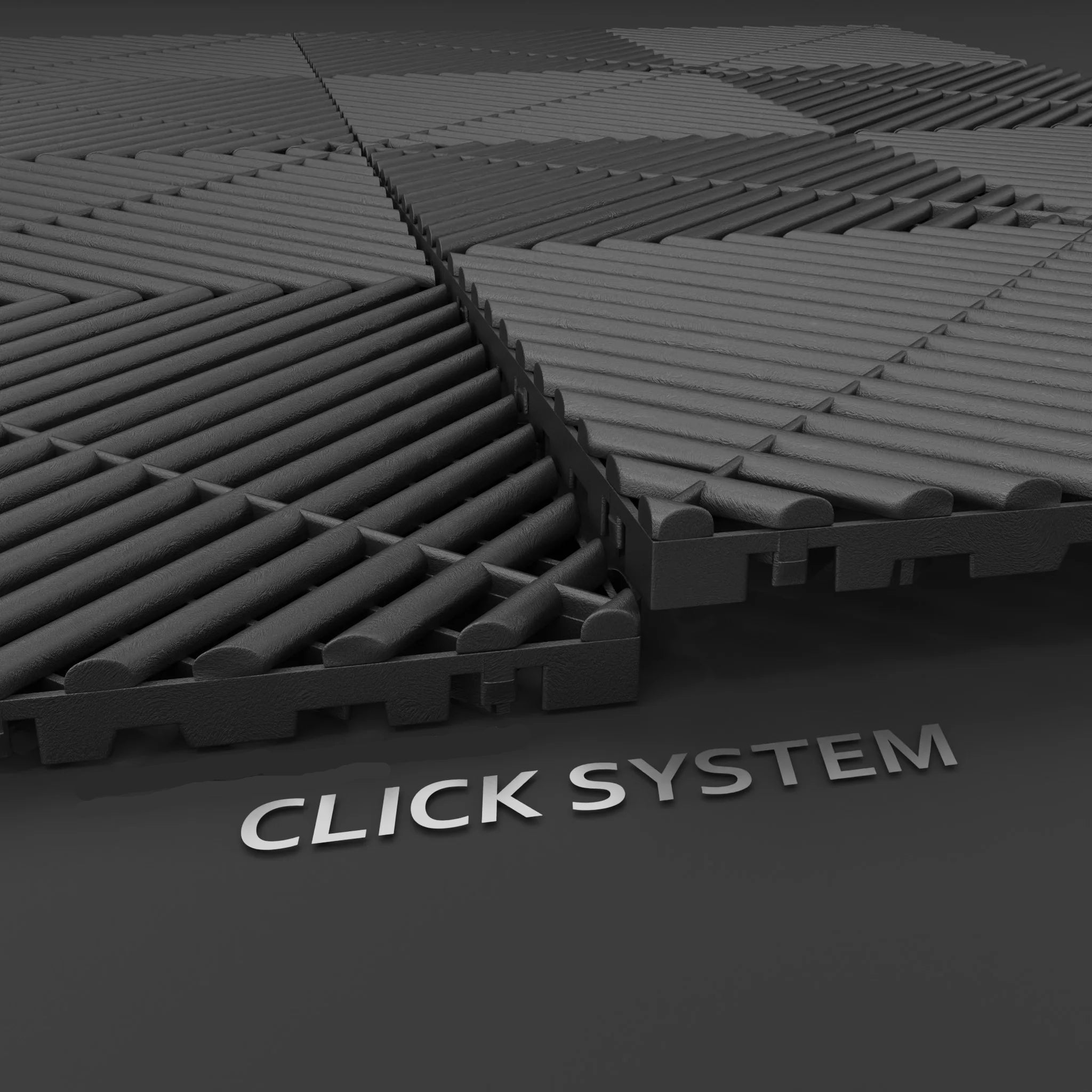 Kliktegel open Zwart