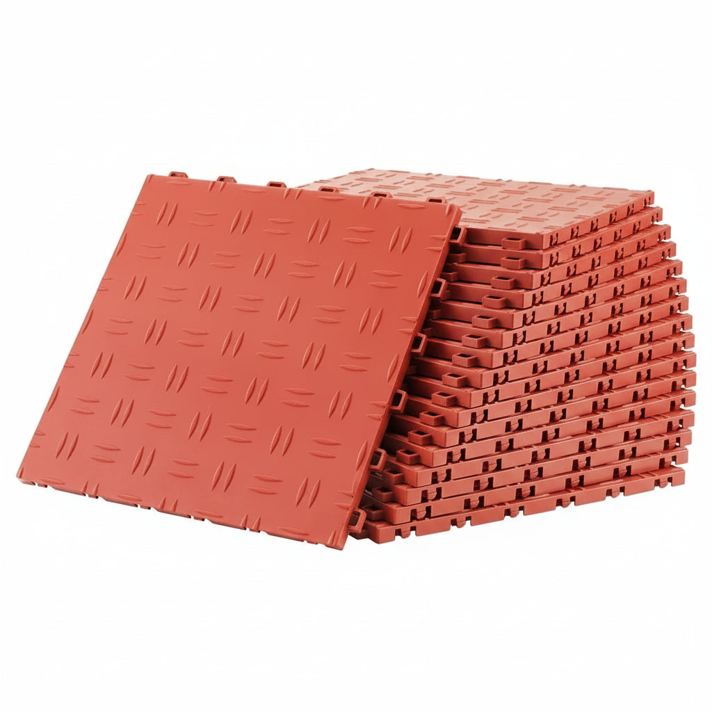 Garagetegel Rood – 30,5×30,5cm – Set van 50