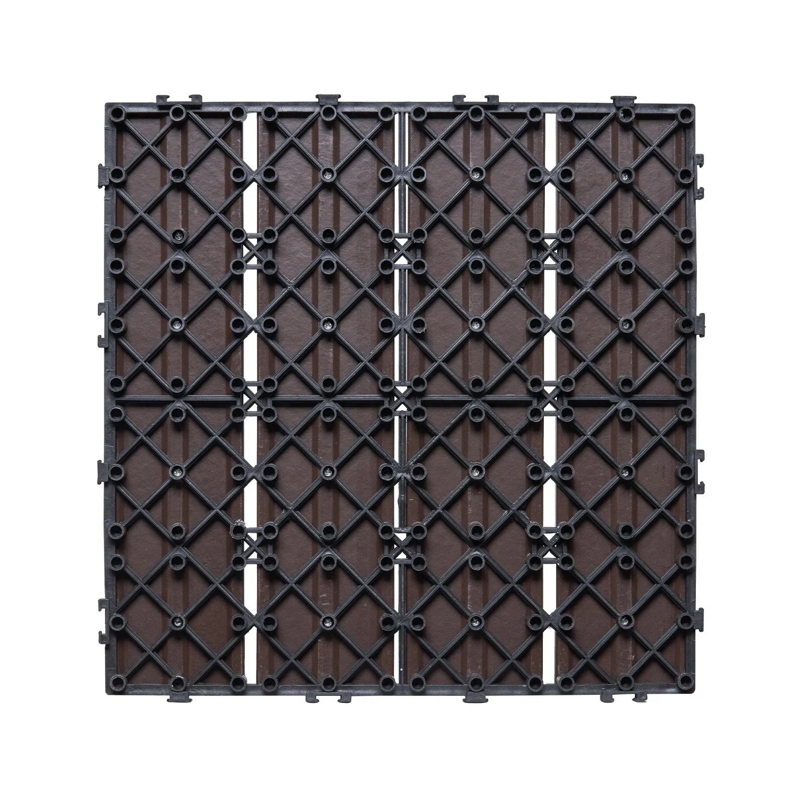 Terrastegels Donkerbruin - 30x30 cm - Set van 10