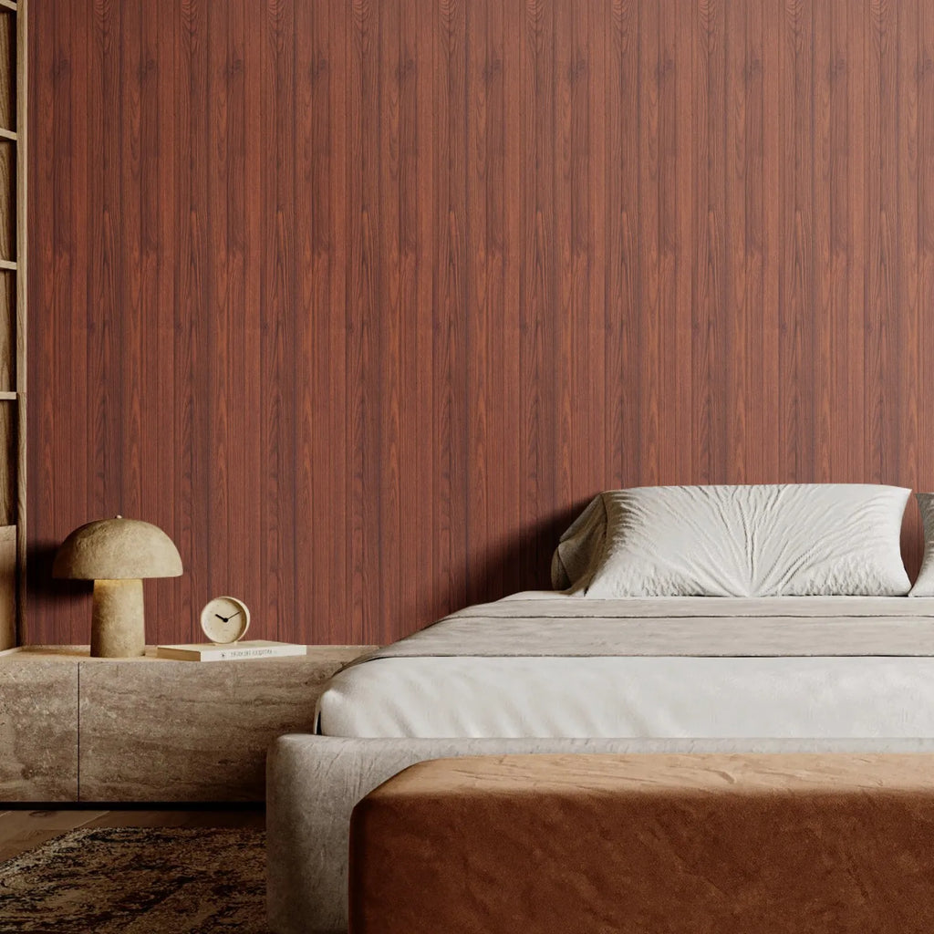 Akoestische WPC panelen - Walnoot - 2450x166x9mm - Set van 8