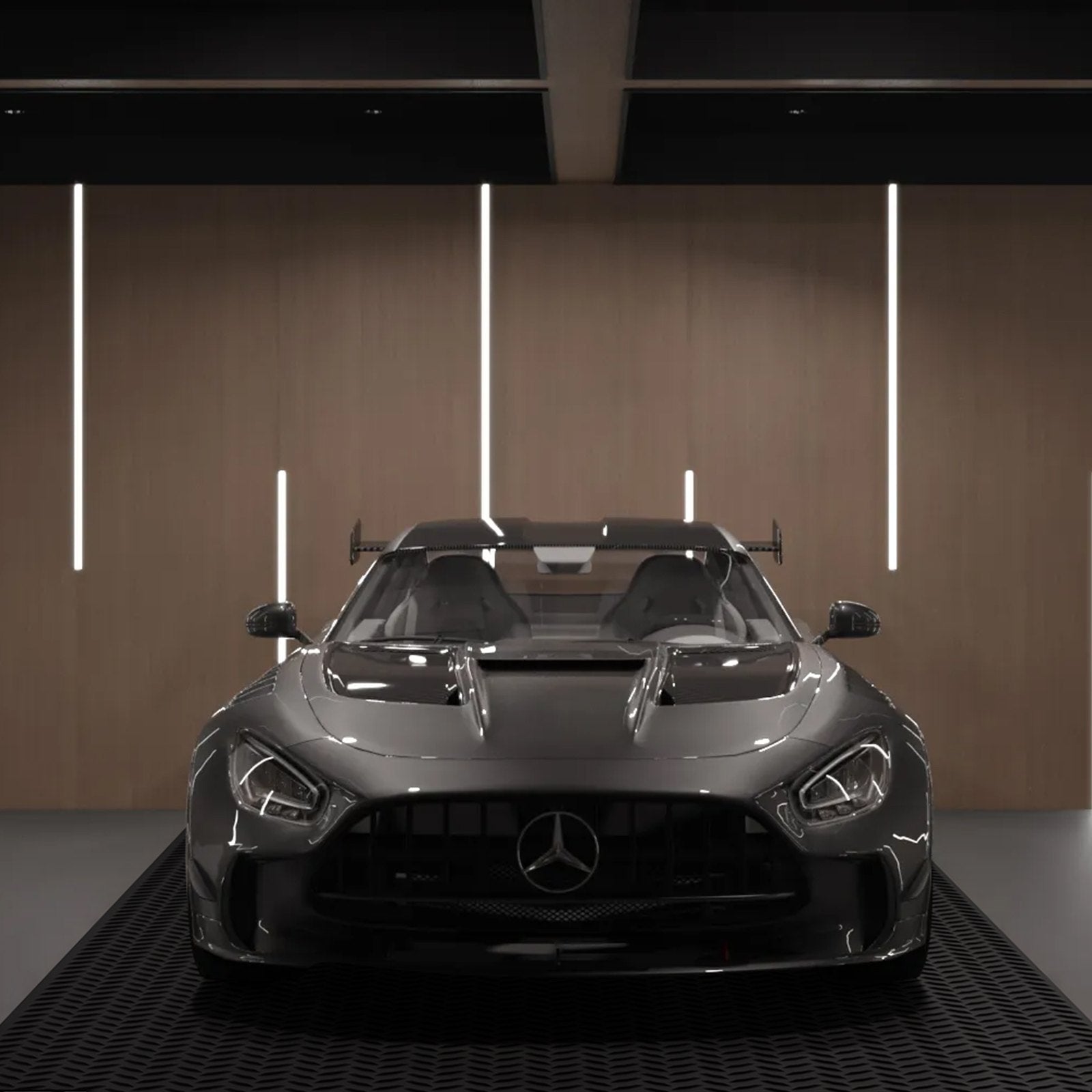 Rubberen Mat Zwart - 246,5x123,6cm