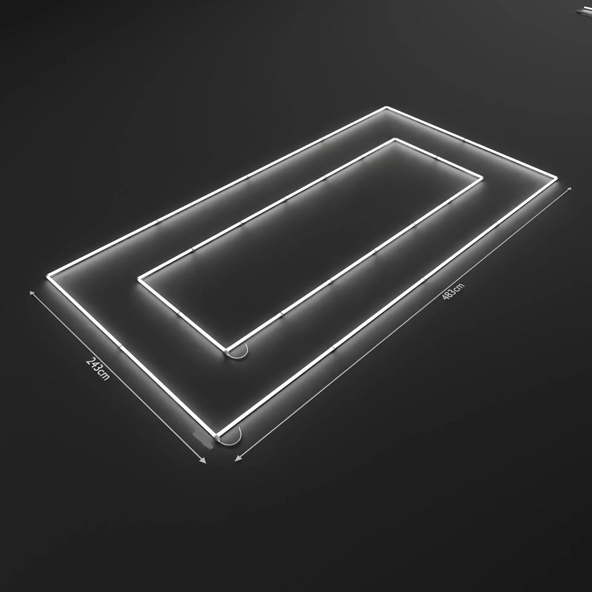 Rectangular 2 LED Ceiling Light (White)
